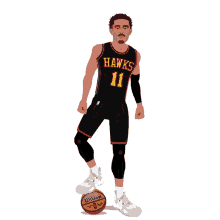 Animated Hawks Trae Young Shake GIF