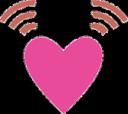 Animated Hearts Emoji Variation Sticker