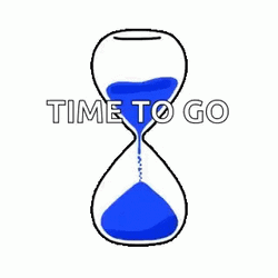 Animated Hourglass Time To Go GIF