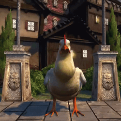 Animated Huge Chicken Run GIF