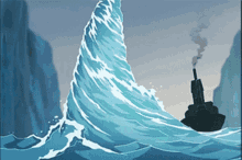 Animated Huge Sea Waterspout