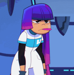 Animated Image Tongue Miko Glitch GIF