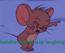 Animated Jerry Mouse Pointing Then Laughing GIF