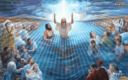 Animated Jesus Baptismal GIF