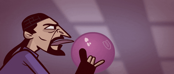Animated Jesus Big Lebowski Licking The Ball GIF