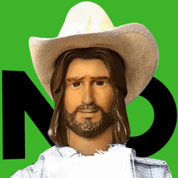 Animated Jesus Saying No GIF