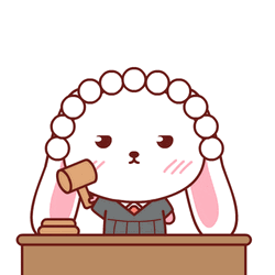 Animated Judge No Lawyer GIF