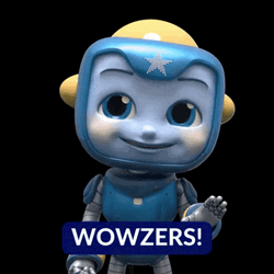 Animated Kid Wowza Amazed Big Eyes GIF