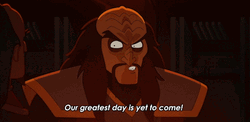 Animated Klingon Scary Bright Eyes GIF