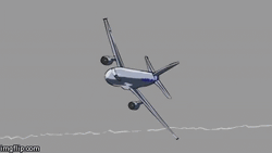 plane crash animated