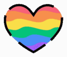 Animated Lgbt Rainbow Heart Gay Love GIF