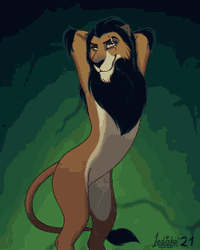 Animated Lion Sexy Dance Yiff GIF
