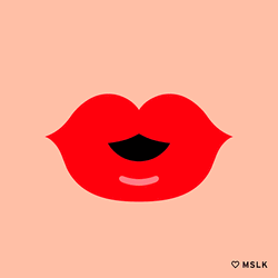 Animated Lips Valentines Day Blowing Kisses GIF