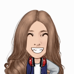 Animated Long Haired Lady Laughing GIF