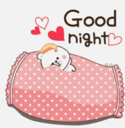 Animated Lopelope Waving Good Night GIF