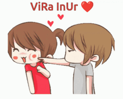 Animated Love Pinching Cheeks GIF