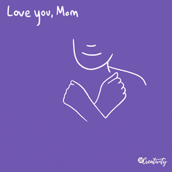 Animated Love You Mom Sign Language Sticker  GIF