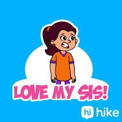 Animated Love You Sister Hi Hike GIF