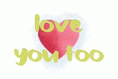 Animated Love You Too GIF