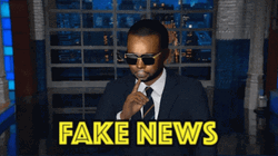 Animated Maitre Gims Fake News GIF