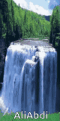 Animated Majestic Waterfall