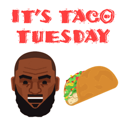Animated Man Beside Taco Tuesday GIF