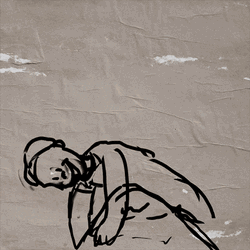 Animated Man Climbing Mountains GIF