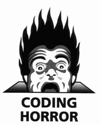 Animated Man Coding Horror GIF