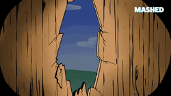 Animated Man Evil Smile Peaking Hello Meme GIF