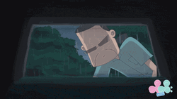 Animated Man In The Rain Ahhh GIF