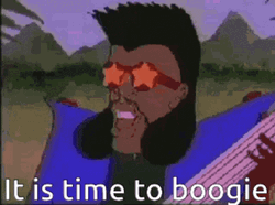 Animated Man It Is Time To Boogie GIF