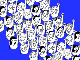 Animated March Protest GIF