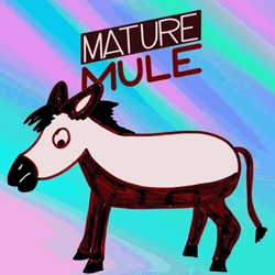 Animated Mature Mule Drawing