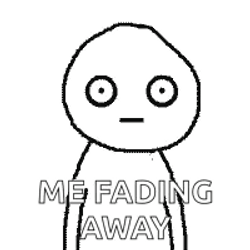 Animated Me Fade Away GIF