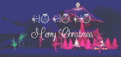 Animated Merry Christmas Dancing Lights GIF
