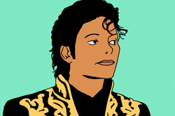 Animated Michael Jackson Shades Down