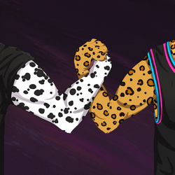 Animated Monday Arm Wrestling Tiger Prints GIF