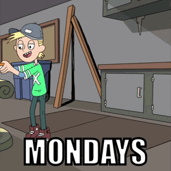 Animated Monday Falling In The Hole GIF