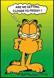 Animated Monday Impatient Lazy Cat Garfield GIF
