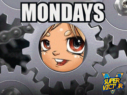 Animated Monday Rotating Gear Super Victor GIF