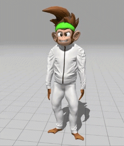 Animated Monkey Dancing Gangnam Style GIF