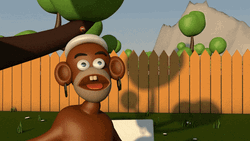 Animated Monkey Dancing Hands On Mouth GIF