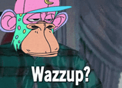 Animated Monkey Wazzup GIF