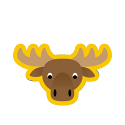 Animated Moose Popping GIF