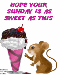Animated Mouse Greeting Happy Sunday GIF
