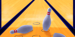 Animated Moving Bowling Pin GIF