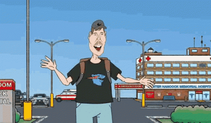 Animated Mr Beast Exploding Hospital Meme GIF