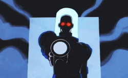 Animated Mr Freeze Firing Freeze Gun GIF