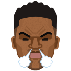Animated NBA Player Giannis Angry Stank Face  GIF