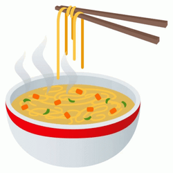 Animated Noodle On A Bowl GIF